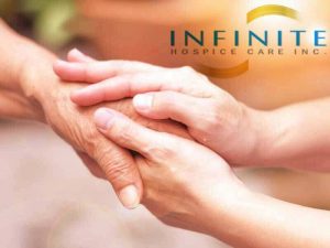 hands of senior and caregiver